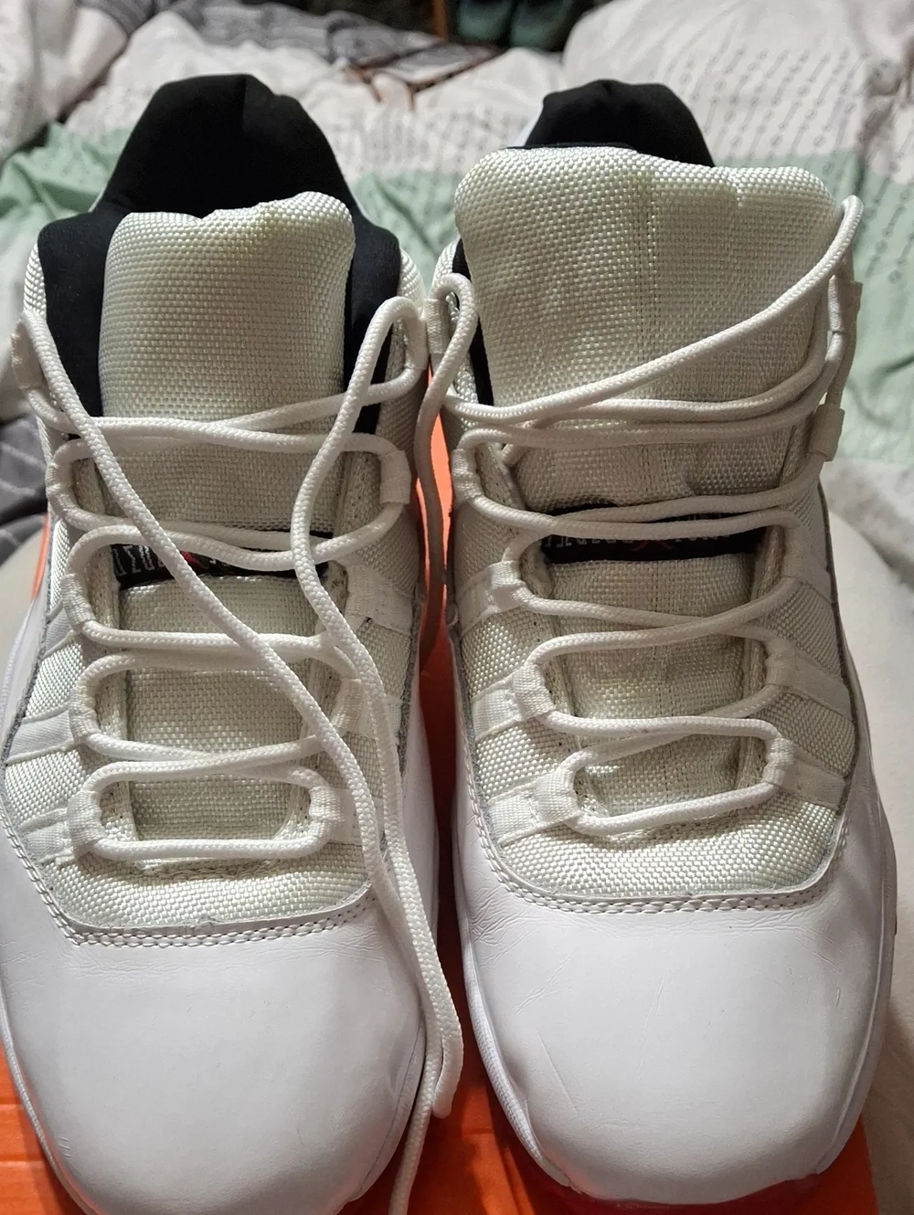 Jordan White and Black Men's High-Top Sneakers